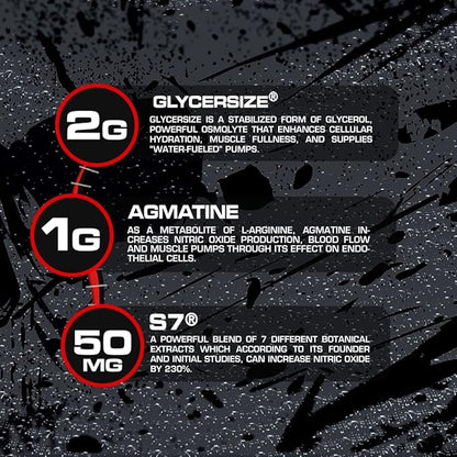 Noxious Extreme Nitric Oxide Booster Pump Pre-Workout Powder | Endurance and Muscle Building | 30 Servings (America Pop)