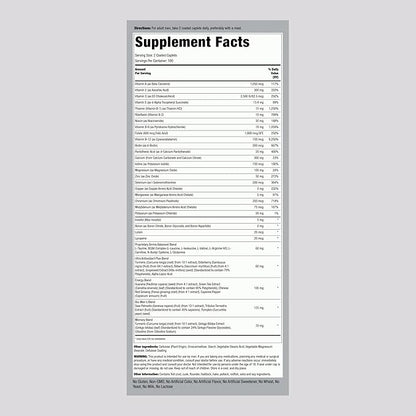 Piping Rock Multivitamin for Men Over 50+ | 200 Caplets | Mega 50 Plus Daily Multimineral | with Magnesium, Calcium, Zinc | Non-GMO, Gluten Free Supplement