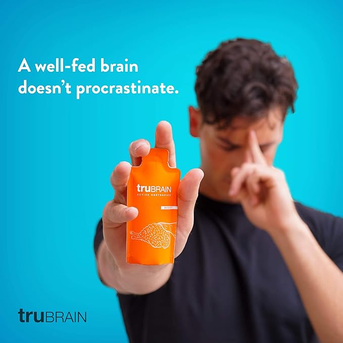 TruBrain Drinks – Nootropic Brain Food Designed by Neuroscientists to Boost Mental Output & Improve Memory Nootropic Supplement