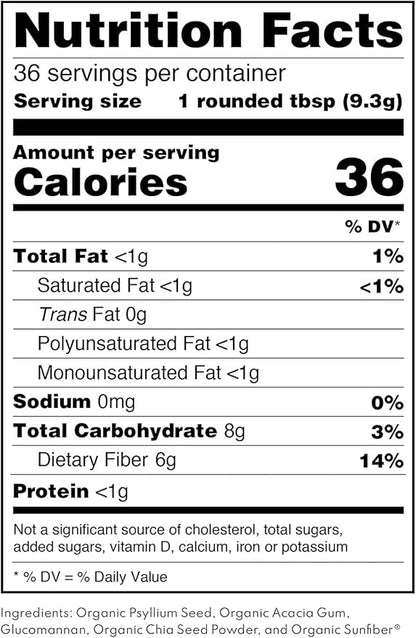 Firm Up Organic Soluble Fiber Supplement for Digestive Gut Health, Diarrhea Control & IBS Relief, Gluten Free Vegan Prebiotic Powder, One Month Supply