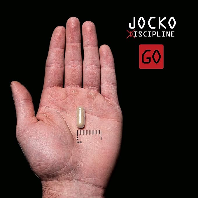 Jocko Fuel Discipline GO Brain Booster - Nootropic Dietary Supplements for Memory & Focus - PreWorkout Energy & Focus Supplement (90 Capsules)