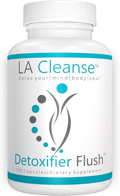 Detoxifier Flush Detox Supplements - 100 Capsules - 137.5 mg Goldenseal Root with Burdock Root Powder, Yellow Dock Root, & Milk Thistle Seed - Body Cleanse Detox for Women and Men