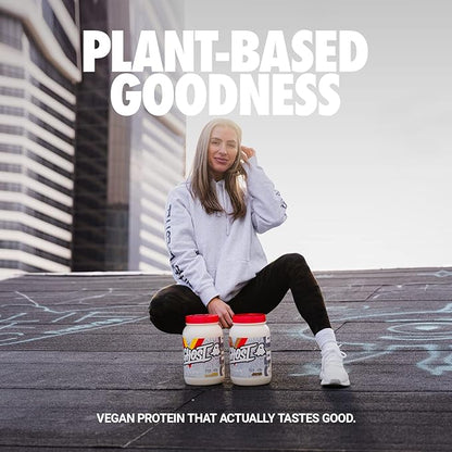 GHOST Vegan Protein Powder, Peanut Butter Cereal Milk - 2.2lb, 21g of Protein - Plant-Based Pea & Organic Pumpkin Protein - Post Workout & Nutrition Shakes, Smoothies, & Baking - Soy & Gluten-Free