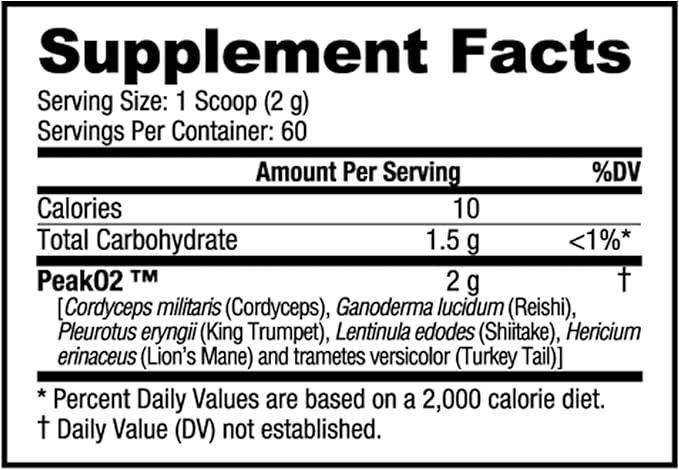 NutraBio Peak O2, Unflavored, 4.2 oz (120 g), Labs