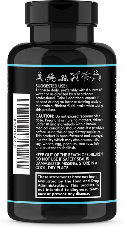 Complete Electrolyte Supplement w High Bioavailability and Cmax Chloride Potassium Magnesium for Endurance Muscle Recovery Mental Focus. Rapid Rehydration Salts and Keto Friendly Pills with 200 caps
