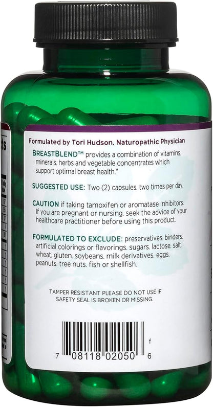 Vitanica BreastBlend, Breast Care Support, Vegan, 90 Capsules