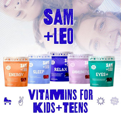 Sleep - Passionflower, Vitamin B6 & Melatonin Gummies for Kids & Teens - All Natural & Vegan Relaxation & Sleep Gummies for Kids - Passion Fruit Flavor - 60/ct