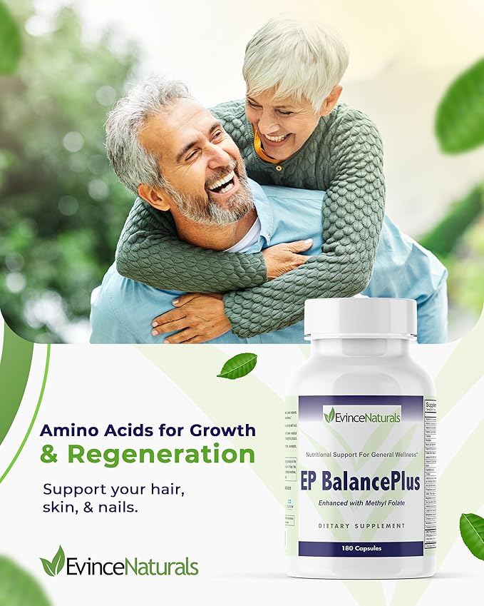 Multivitamin for Adults - EP BalancePlus Multivitamin for Men & Women - Packed with Vitamins and Minerals, Methyl Folate & Amino Acids - Nutritional Support for General Wellness, 180 Capsules