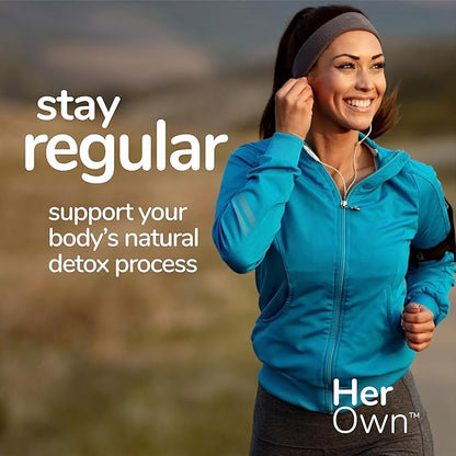 her own Cleanse, Gentle Detox, Supports Healthy Gut, Ocean Algae Cleanse, Prebiotic/Probiotic Blend, Cleansing Herbal Blend, Gluten and Soy Free, Vegan, 60 Capsules, 30 Servings, Multicolor