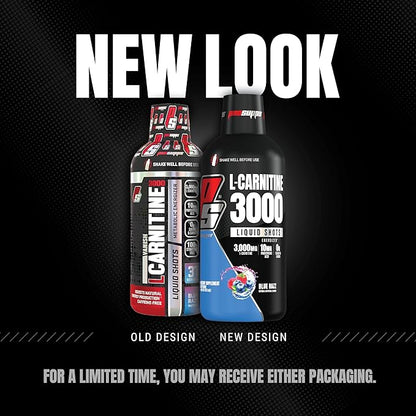 PROSUPPS L-Carnitine Stimulant Free Liquid Shots for Men & Women - Workout Drink for Performance & Muscle Recovery - Clean Energy, No Sugar, No Carbs (31 Servings, 3000 Blue Razz)