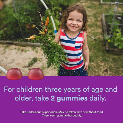 SmartyPants Kids Probiotic Immunity Gummies: Prebiotics & Probiotics for Digestive Health and Immune Support Supplement, Gluten Free, Vegan, Grape Flavor, 60 Count (30 Day Supply)