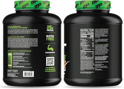 MusclePharm Combat Protein Powder, Cookies ‘N’ Cream Flavor, Fuels Muscles for Productive Workouts, 5 Protein Sources including Whey Protein Isolate & Egg Albumin, Gluten Free, 4 lb, 52 Servings