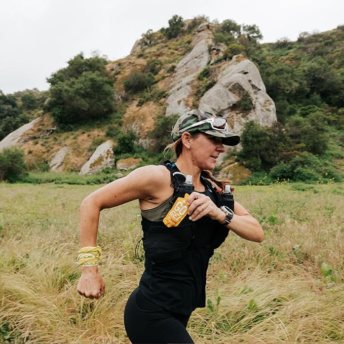 Bare Performance Nutrition, BPN Go Gel Endurance Gel, Vegan + Gluten Free Running Gel with 24g of Carbohydrates & 100 Calories per Gel Pack, 10 Single-Serving Gel Packs, Mango