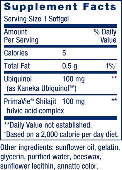 Life Extension Super Ubiquinol CoQ10 with Enhanced Mitochondrial Support™, Heart Health Supplement, Maximum Absorption, 100 mg, Non-GMO, Gluten-Free, 30 softgels