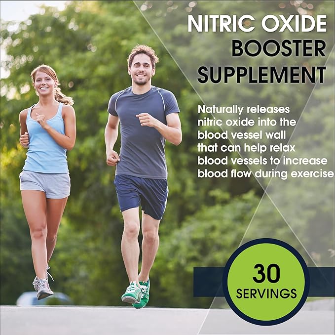 L-Arginine 5000mg + L-Citrulline 2000mg Complex Powder Supplement Drink Mix - Nitric Oxide Booster for Heart Health, Blood Flow & Energy - 30 Servings (Green Apple)