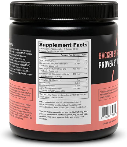 LEGION Pulse Pre Workout Supplement - All Natural Nitric Oxide Preworkout Drink to Boost Energy, Creatine Free, Naturally Sweetened, Beta Alanine, Citrulline, Alpha GPC (Caffeine Free Sour Candy)