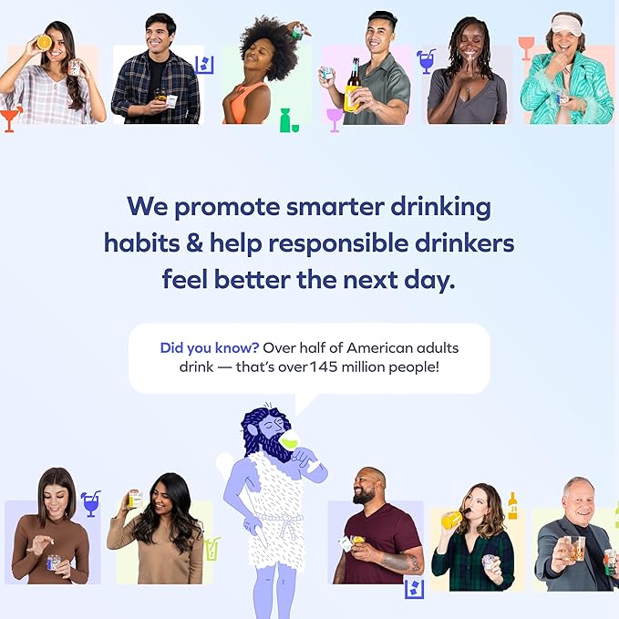 Cheers Multi | Multivitamin for Drinkers | Replenish Lost Vitamins from Drinking & Support Overall Health | 60 Doses | Choline, Betaine, Niacin, B-Vitamins | Daily Multivitamin Supplement