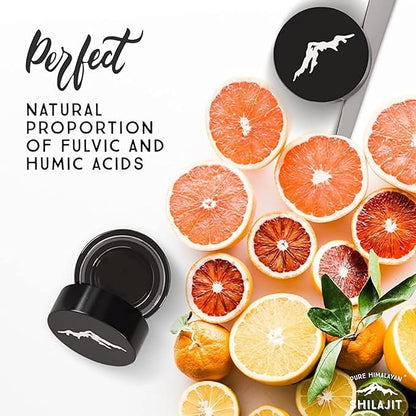 Shilajit by Pure Himalyan Shilajit ®, Grade A Himalayan Soft Resin, Energy & Immune Support, Natural Source of Fulvic Acid & 85+ Trace Minerals Supplement for Men & Women (50ml/1.5 fl oz)