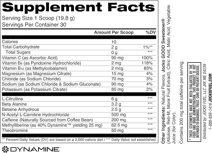 Jocko Pre Workout (Fruit Punch)