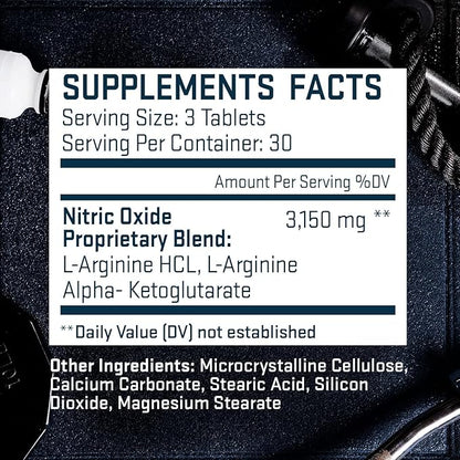 L Arginine 3,150mg (90 Capsules) - L-Arginine Supplement for Men and Women with Nitric Oxide Precursor, LArginine Supplement