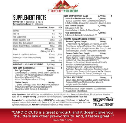 Cardio Cuts 4.0 - Strawberry Watermelon 30 servings (Pack of 1)