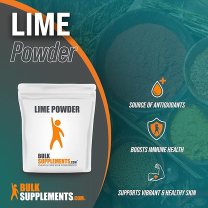 BulkSupplements.com Lime Powder - Yogurt Add in Powder - Smoothie Add in Powder - Fruit Powder - Healthy Skin Supplement (5 Kilograms - 11 lbs)