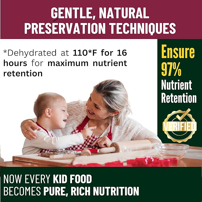 InviNutri Superfoods Powder (24 Servings) Solution for ARFID Special Needs Picky Eaters Microgreens Veggies Fruits Mushrooms, Turmeric, 40x Nutrient-Rich 30mg Sulforaphane Vitamin Supplement