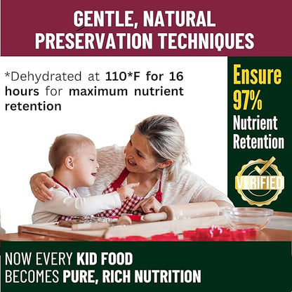 InviNutri Superfoods Powder (24 Servings) Solution for ARFID Special Needs Picky Eaters Microgreens Veggies Fruits Mushrooms, Turmeric, 40x Nutrient-Rich 30mg Sulforaphane Vitamin Supplement