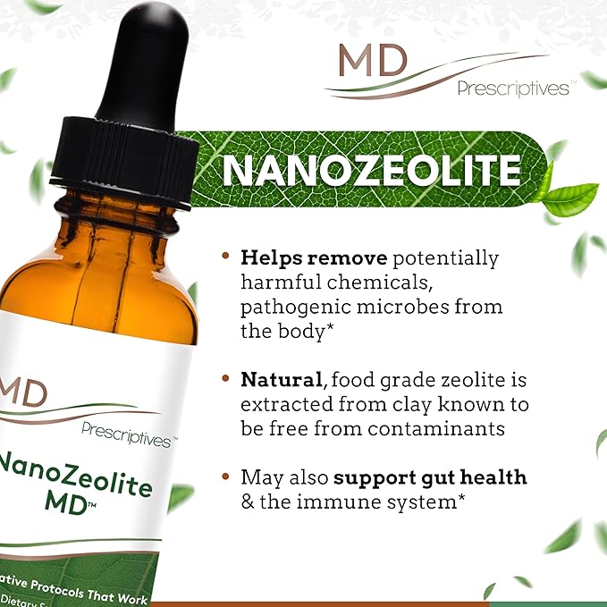 NanoZeolite MD - Soluble Zeolite Solution - 60 Servings - 1 fl oz