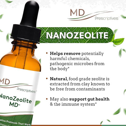 NanoZeolite MD - Soluble Zeolite Solution - 60 Servings - 1 fl oz
