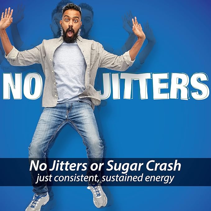 Energize Caffeine Pills, Fast Acting All Day Energy Pills & Natural Nootropics Support Supplement with Time Release Caffeine, Energy Support for Men and Women, No Jitters, No Crash (84 Tablets)