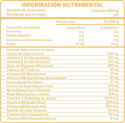 BIENESTALE MULTIVITAMIN (17 Vitamins and Minerals) for Women 30 Capsules