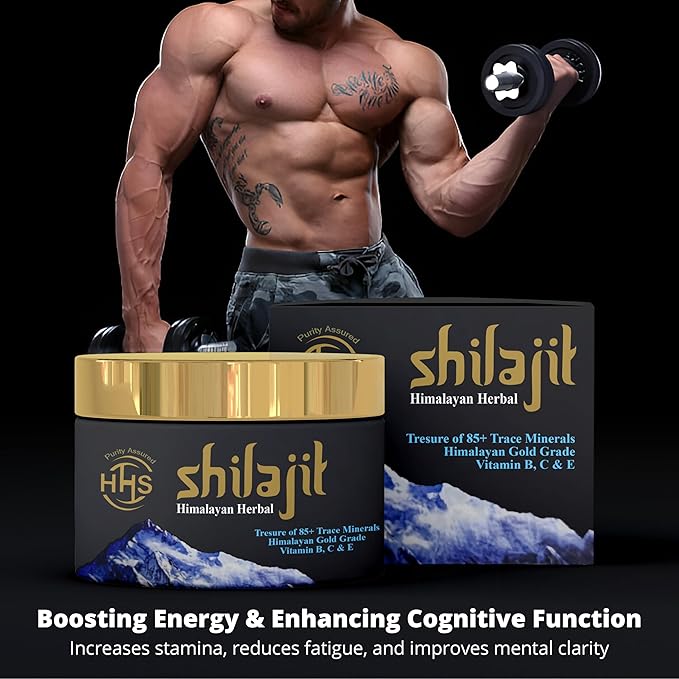 Purified Gold Standard Shilajit Resin - Authentic Himalayan, Organic Supplement with 85+ Trace Minerals - All Natural Multivitamin and Wellness Supplement - 30 Grams