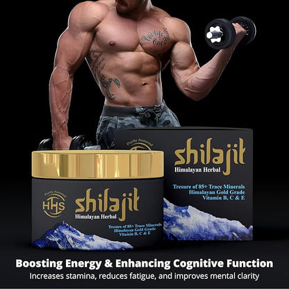 Purified Gold Standard Shilajit Resin - Authentic Himalayan, Organic Supplement with 85+ Trace Minerals - All Natural Multivitamin and Wellness Supplement - 30 Grams