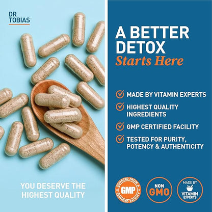 Dr. Tobias Lung Health, Lung Support Supplement with Vitamin C, Butterbur, Quercetin & Bromelain, Lung Cleanse & Detox Formula for Bronchial & Respiratory System, Non-GMO, 120 Capsules