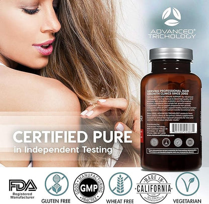 DHT Blocker - Hair Growth Supplement for Genetic Thinning for Men and Women | Approved* by American Hair Loss Association | Guaranteed, Backed by 20 Years of Experience in Hair Loss Treatment Clinics