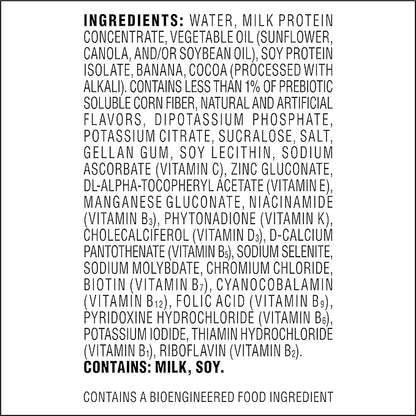 Atkins Chocolate Banana Protein Shake, 15g Protein, Low Glycemic, 4g Net Carb, 2g Sugar, Keto Friendly, 12 Count