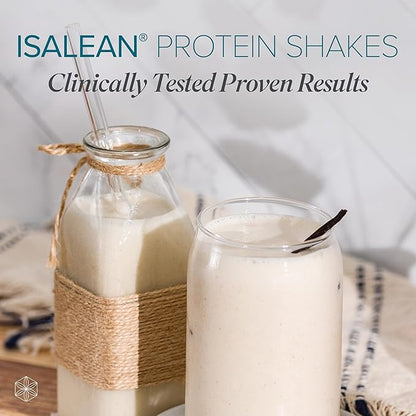 Isagenix IsaLean Shake - Complete Superfood Meal Replacement Drink Mix for Maintaining Healthy Weight and Lean Muscle Growth – (Kosher) Natural Creamy Vanilla - 14 Servings