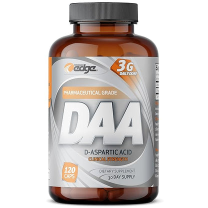 DAA D-Aspartic Acid 3g Daily Dose 30 Day Supply, 120 Capsules