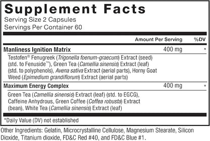 Force Factor Test X180 Ignite 120ct 2-Pack, 240 Count