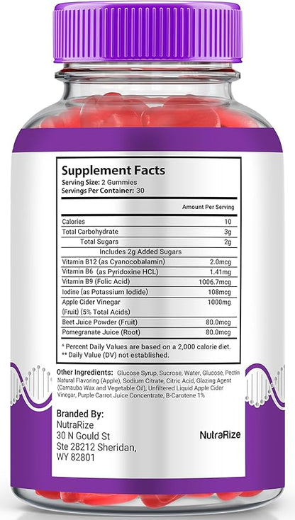 RiteLyfe Gummies, Official Rite Lyfe Blood Gummies, All Natural Stabilizer to Maintain Stable Healthy Levels and Overall Wellness, Premium Formula RiteLyfe Gomitas Review (60 Gummies)