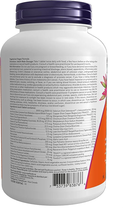 Now Foods Adam Men's Multi 2/Day 120Tab, 120 CT