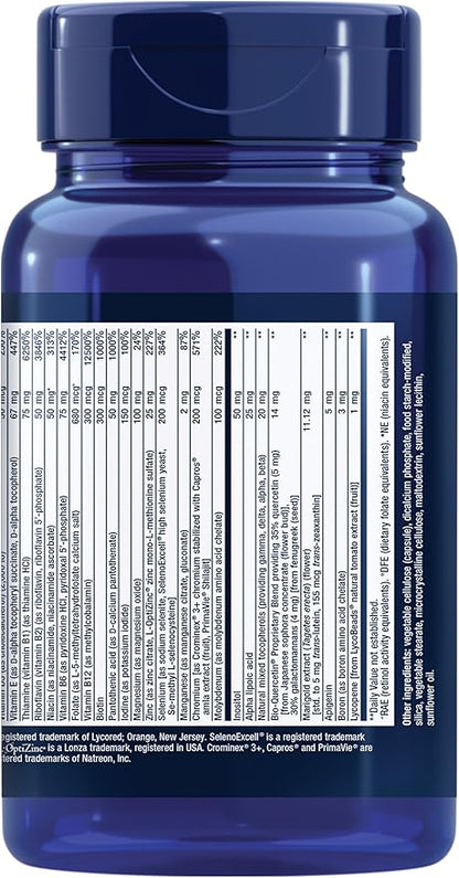 Life Extension Two-Per-Day Multivitamin, Vitamins B, C, D, zinc, Packed with Over 25 Vitamins, Minerals & extracts, Two-Month Supply, Non-GMO, Gluten-Free, 120 Capsules