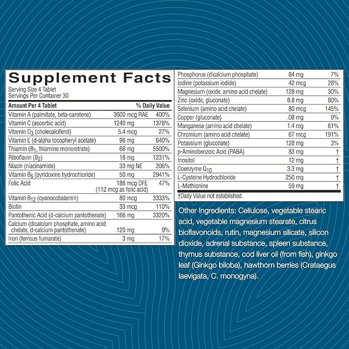 Nature's Sunshine Mega-Chel, 120 Tablets, Complete Vitamin with Powerful Antioxidants, Herbs, Vitamins, Minerals, and Amino Acids That Support The Circulatory System