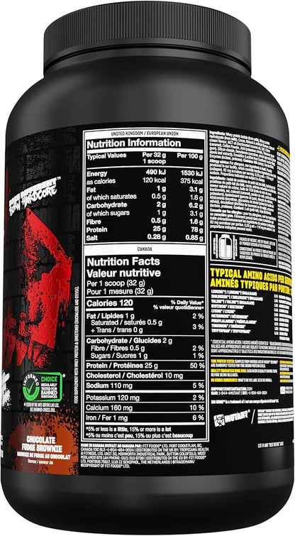 Mutant ISO Surge Whey Protein Isolate Powder Acts Fast to Help Recover, Build Muscle, Bulk and Strength, 1.6 lb (Chocolate Fudge Brownie)