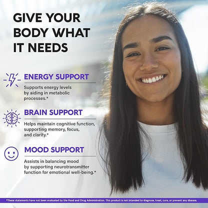 L Methylfolate 15 mg - 5-MTHF Methylfolate Supplement - plus Methyl B12, Vitamins B2 & B6, Magnesium - BioActive Vitamin B9 - Methylation Support, Energy & Brain - Made in USA, 60 Capsules for 2 Month