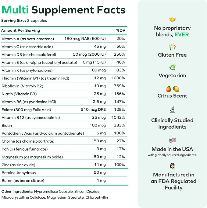 Cheers Multi | Multivitamin for Drinkers | Replenish Lost Vitamins from Drinking & Support Overall Health | 60 Doses | Choline, Betaine, Niacin, B-Vitamins | Daily Multivitamin Supplement