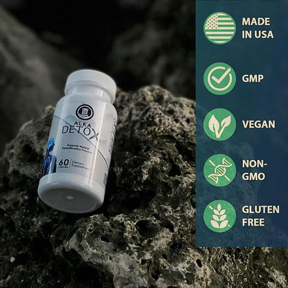 Chlorella, L - glycine, Dandelion Root. Enchances Immune Function, Gut Health. Aids in reducing inflamation. Alkaline Body Detox from Heavy Metals, aids Liver and Kidney Health. 60 Capsules