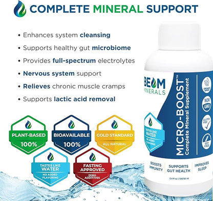 BEAM MINERALS Travel Pack | Electrolyte & Micronutrient Support On-The-Go | Micro-Boost 2 oz, Electrolyze 2 oz & Insta-Lytes 2 oz