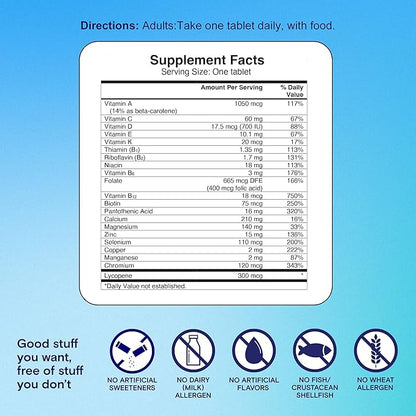 One A Day Men’s Multivitamin Daily Essentials, Multivitamin for Men Tablet, Supports Healthy Muscle Function, Physical Energy, and Immune Health with Vitamin B12, Vitamin C, and Zinc, 150 Count